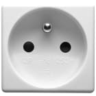 GEWISS - PRESA STANDARD FRANCESE 250V ac - 2P+T 16A - 2 MODULI - SYSTEM WHITE