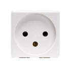 GEWISS - PRESA STANDARD ISRAELIANO 250V ac - 2P+T 16A - 2 MODULI- SYSTEM WHITE