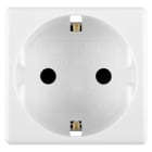 GEWISS - PRESA STANDARD TEDESCO 250V ac - 2P+T 16A - 2MODULI - SYSTEM WHITE