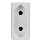 GEWISS - PRESA STANDARD ISRAELIANO 250V ac - 2P 10A - 1 MODULO - SYSTEM WHITE