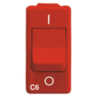 GEWISS - INTERRUTTORE AUTOMATICO MAGNETOTERMICO DIFFERENZIALE - PER LINEE DEDICATE - 1P+N 10A 3kA - CURVA C - 1 MODULO - ROSSO - SYSTEM