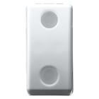 GEWISS - COMMUTATORE UNIPOLARE 250V ac - 10AX - CON LENTE NEUTRA SOSTITUIBILE - 1 MODULO - SYSTEM WHITE