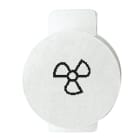 GEWISS - LENTE CON SIMBOLO ILLUMINABILE PER APPARECCHI DI COMANDO - VENTILAZIONE/ASPIRAZIONE - SYSTEM