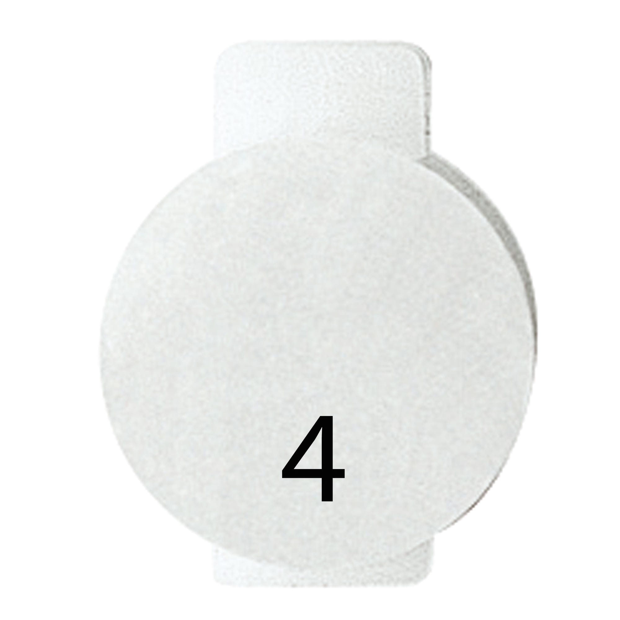 GEWISS - LENTE CON SIMBOLO ILLUMINABILE PER APPARECCHI DI COMANDO - QUATTRO - SIMBOLO 4 - SYSTEM