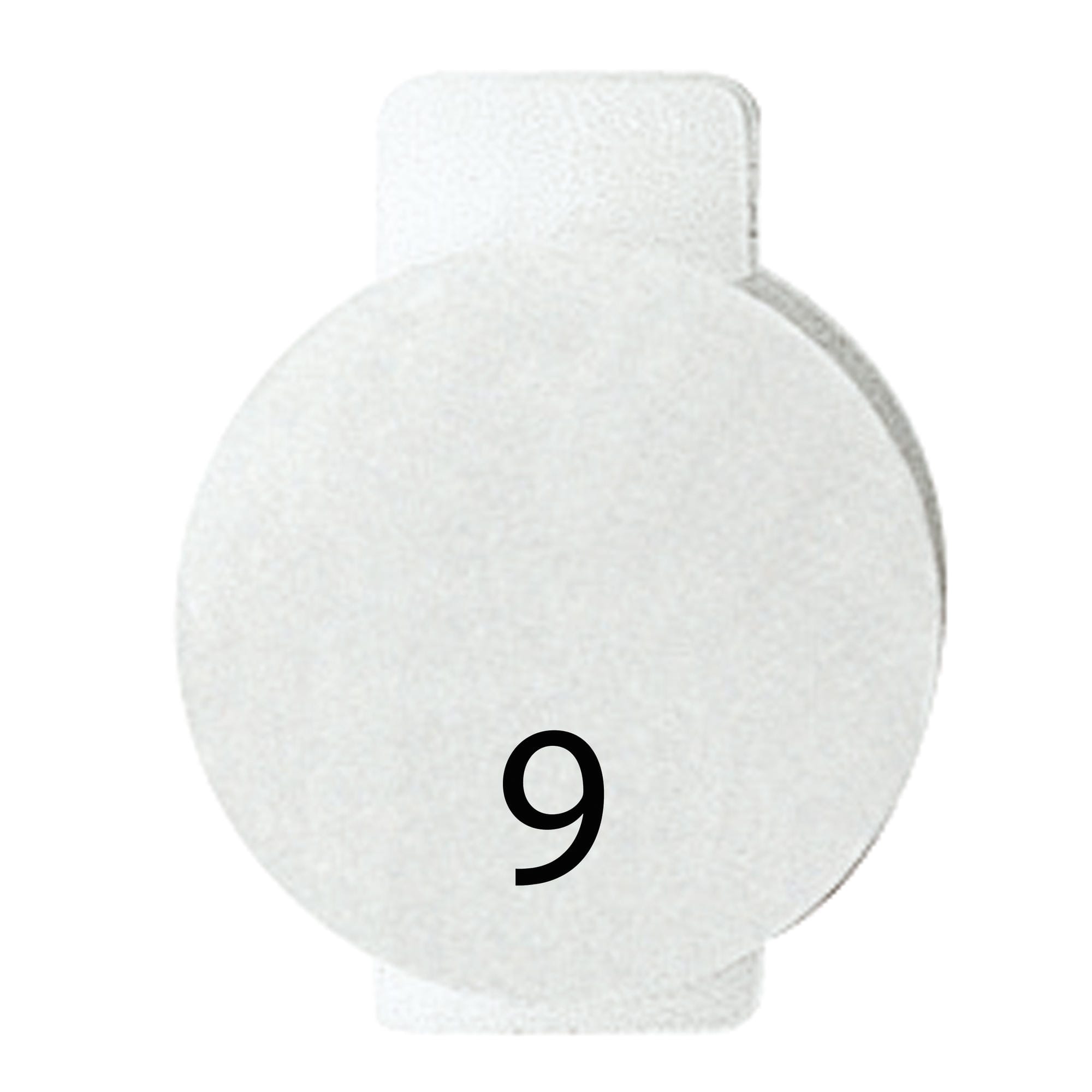 GEWISS - LENTE CON SIMBOLO ILLUMINABILE PER APPARECCHI DI COMANDO - NOVE - SIMBOLO 9 - SYSTEM