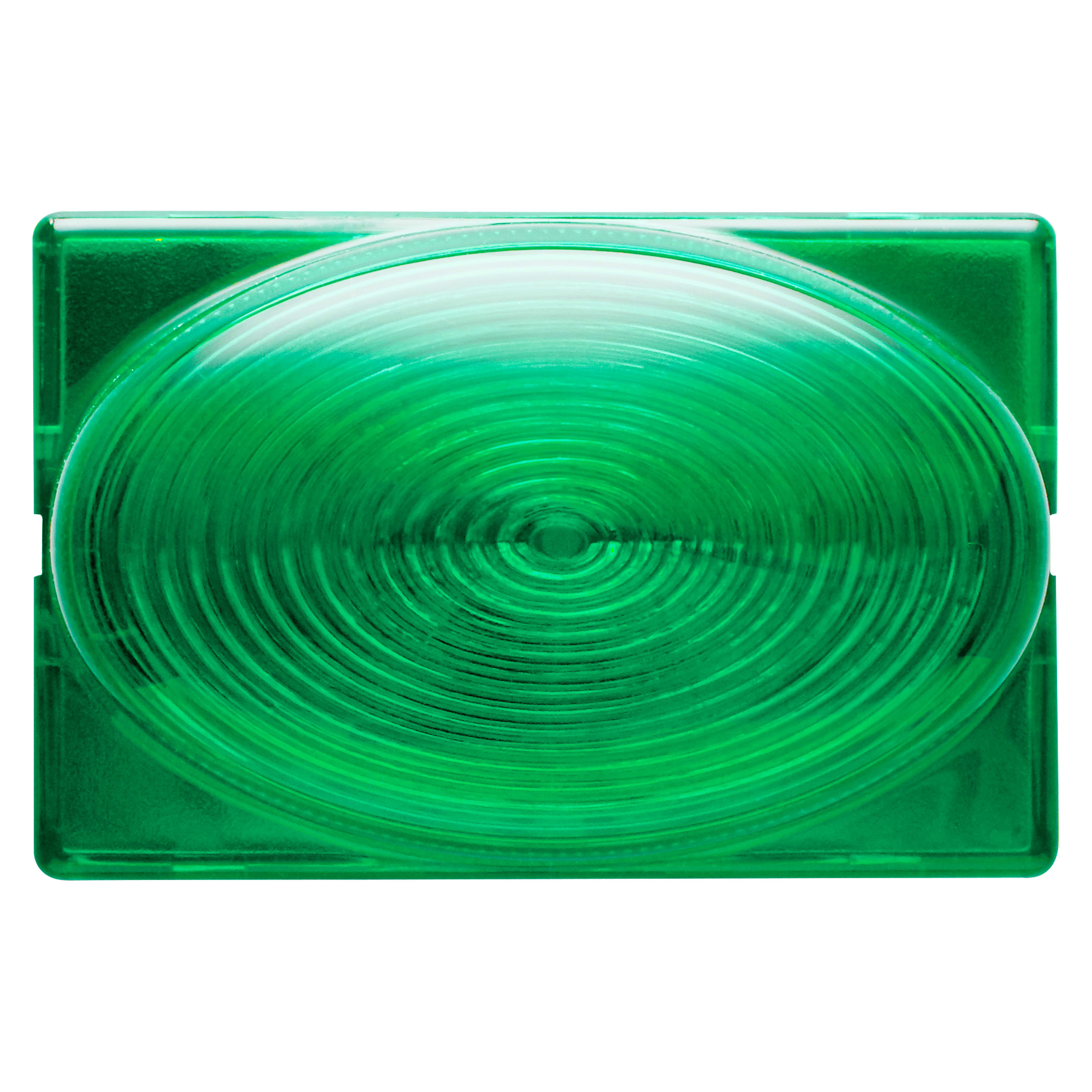 GEWISS - LAMPADA SEGNAPASSO CON DIFFUSORE SPORGENTE - 12/24V - VERDE - 3 MODULI - SYSTEM