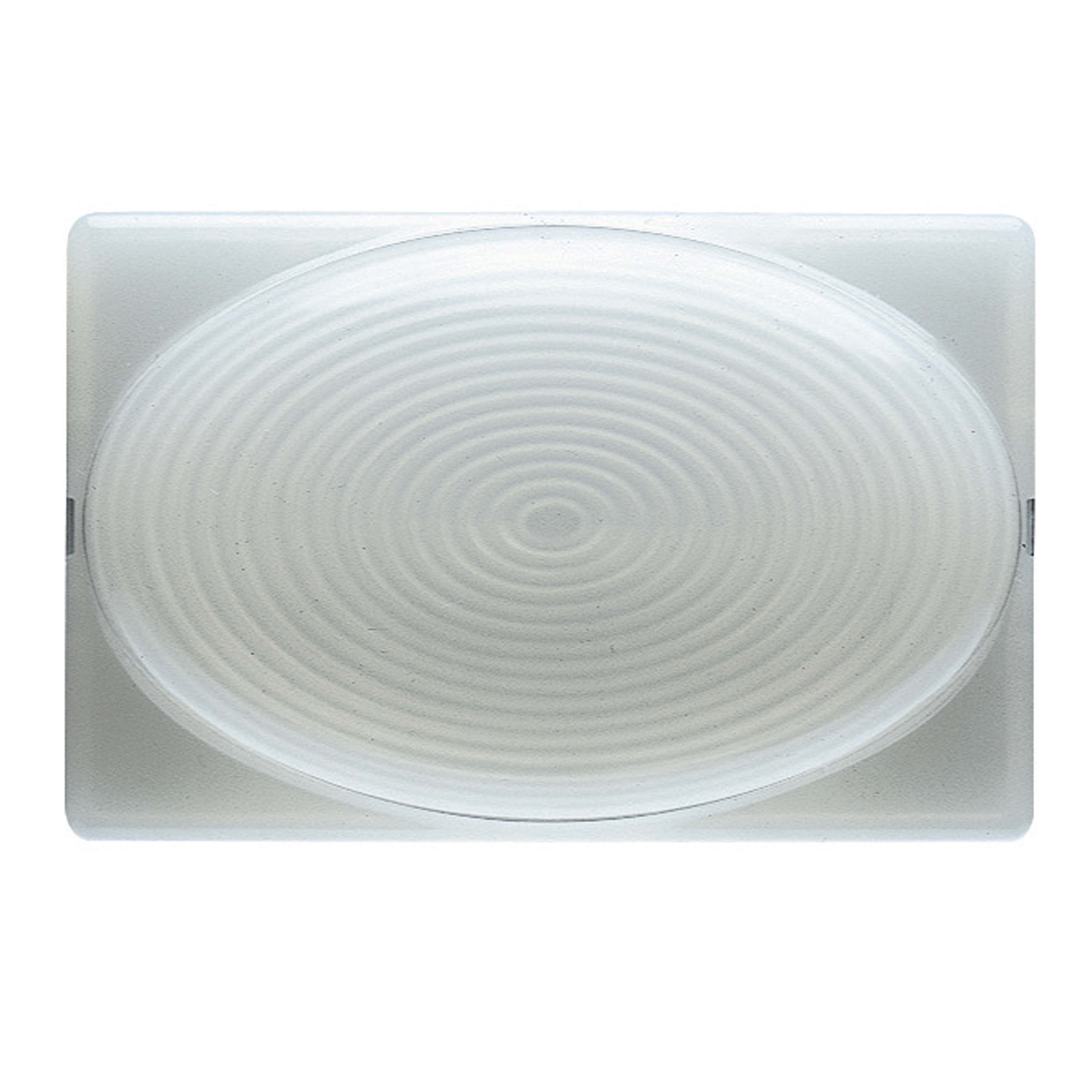 GEWISS - LAMPADA SEGNAPASSO CON DIFFUSORE SPORGENTE - 12/24V - GIALLO - 3 MODULI - SYSTEM