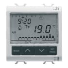 GEWISS - CRONOTERMOSTATO PROGRAMMAZIONE GIORNALIERA/SETTIMANALE - 230V ac 50/60Hz - 2 MODULI - SYSTEM WHITE