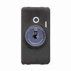GEWISS - INTERRUTTORE BIPOLARE 250V ac - 10AX - CON CHIAVE - SIMBOLO 0/I - 1 MODULO - SYSTEM BLACK