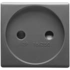 GEWISS - PRESA STANDARD FRANCESE 250V ac - 2P 16A - 2MODULI - SYSTEM BLACK