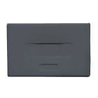 GEWISS - CONTENITORE VUOTO PREDISPOSTO PER ALLOGGIAMENTO CONNETTORI - SUB-D - 9/15/25 PIN - 3 MODULI- SYSTEM BLACK