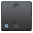 GEWISS - INVERTITORE UNIPOLARE 250V ac - 16AX ILLUMINABILE - 2 MODULI- SYSTEM BLACK