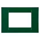 GEWISS - PLACCA VIRNA - IN TECNOPOLIMERO FINITURA LUCIDA - 3 POSTI - VERDE RACING - SYSTEM