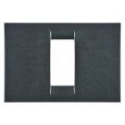GEWISS - PLACCA VIRNA - IN TECNOPOLIMERO FINITURA LUCIDA - 1 POSTO - ARDESIA METALLIZZATO - SYSTEM