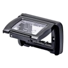 GEWISS - PLACCA STAGNA - AUTOPORTANTE - 3 POSTI - NERO TONER - SYSTEM