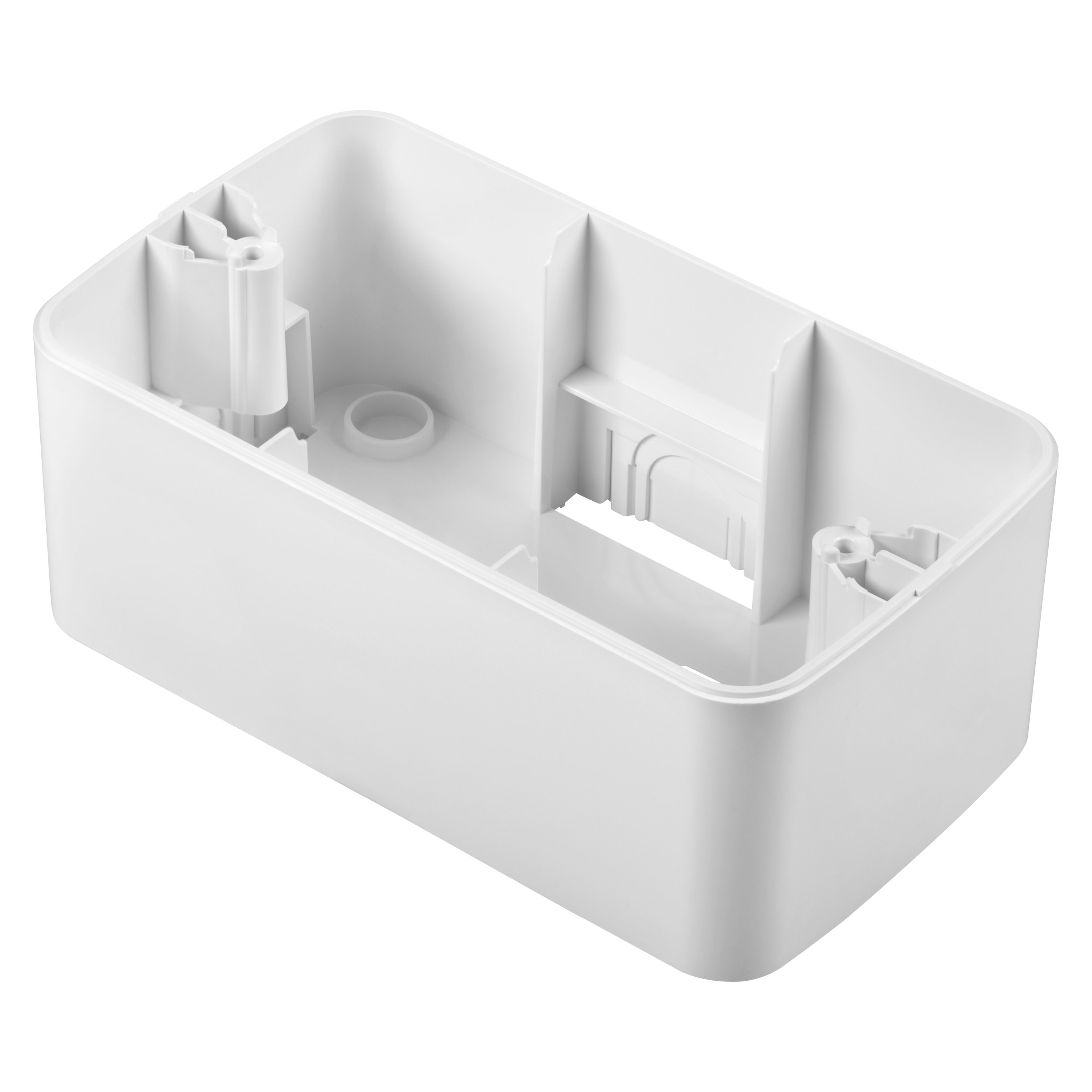 GEWISS - SCATOLA DA PARETE - PER PLACCHE TOP SYSTEM - 4 POSTI - BIANCO NUVOLA - SYSTEM