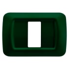 GEWISS - PLACCA TOP SYSTEM - IN TECNOPOLIMERO FINITURA LUCIDA - 1 POSTO - VERDE RACING - SYSTEM