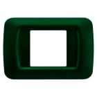 GEWISS - PLACCA TOP SYSTEM - IN TECNOPOLIMERO FINITURA LUCIDA - 2 POSTI - VERDE RACING - SYSTEM