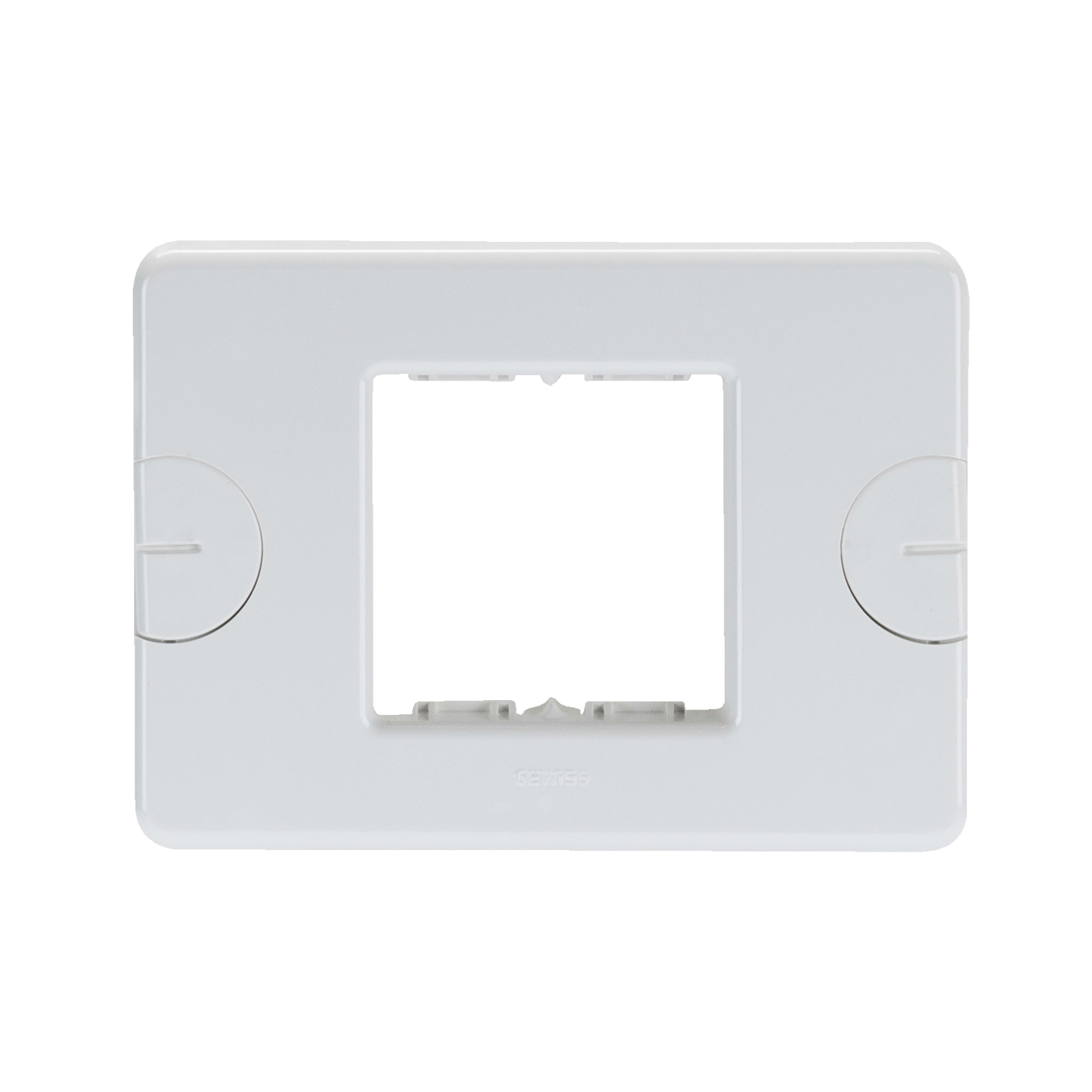 GEWISS - PLACCA COMPACT - AUTOPORTANTE - 2 POSTI - BIANCO NUVOLA - SYSTEM