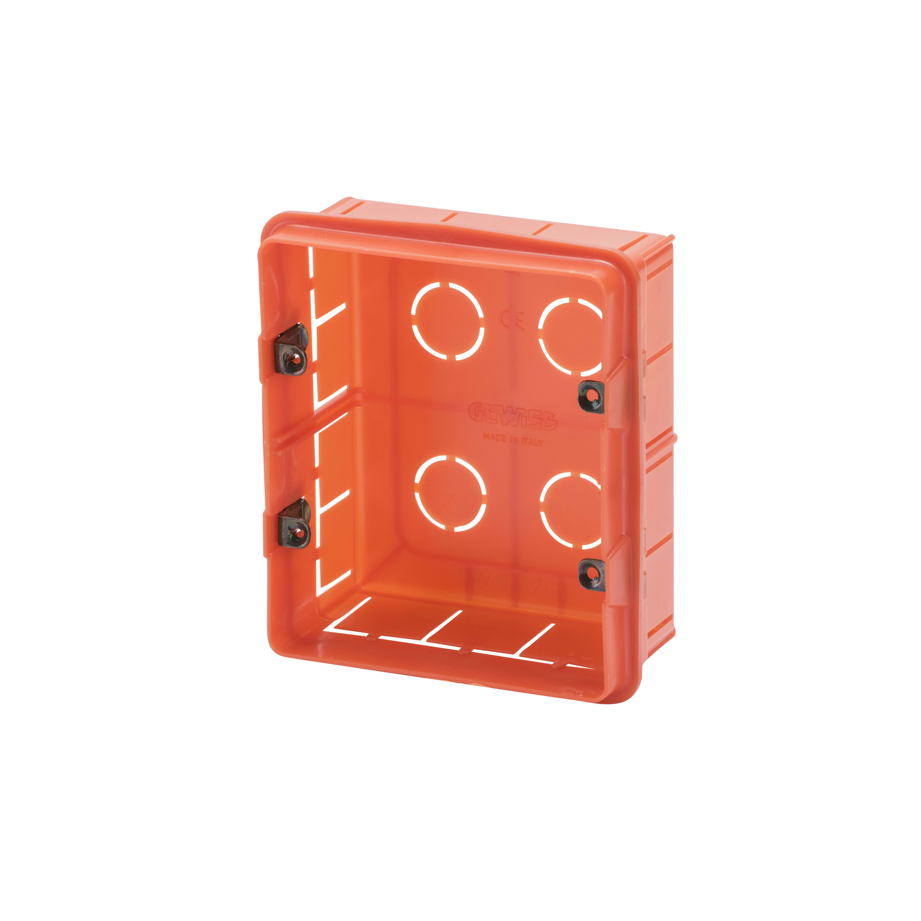 GEWISS - SCATOLA AD ALTA CAPIENZA PER SERIE CIVILI MODULARI - BIG BOX - HALOGEN FREE - 6 POSTI (3+3) - 108X124X50