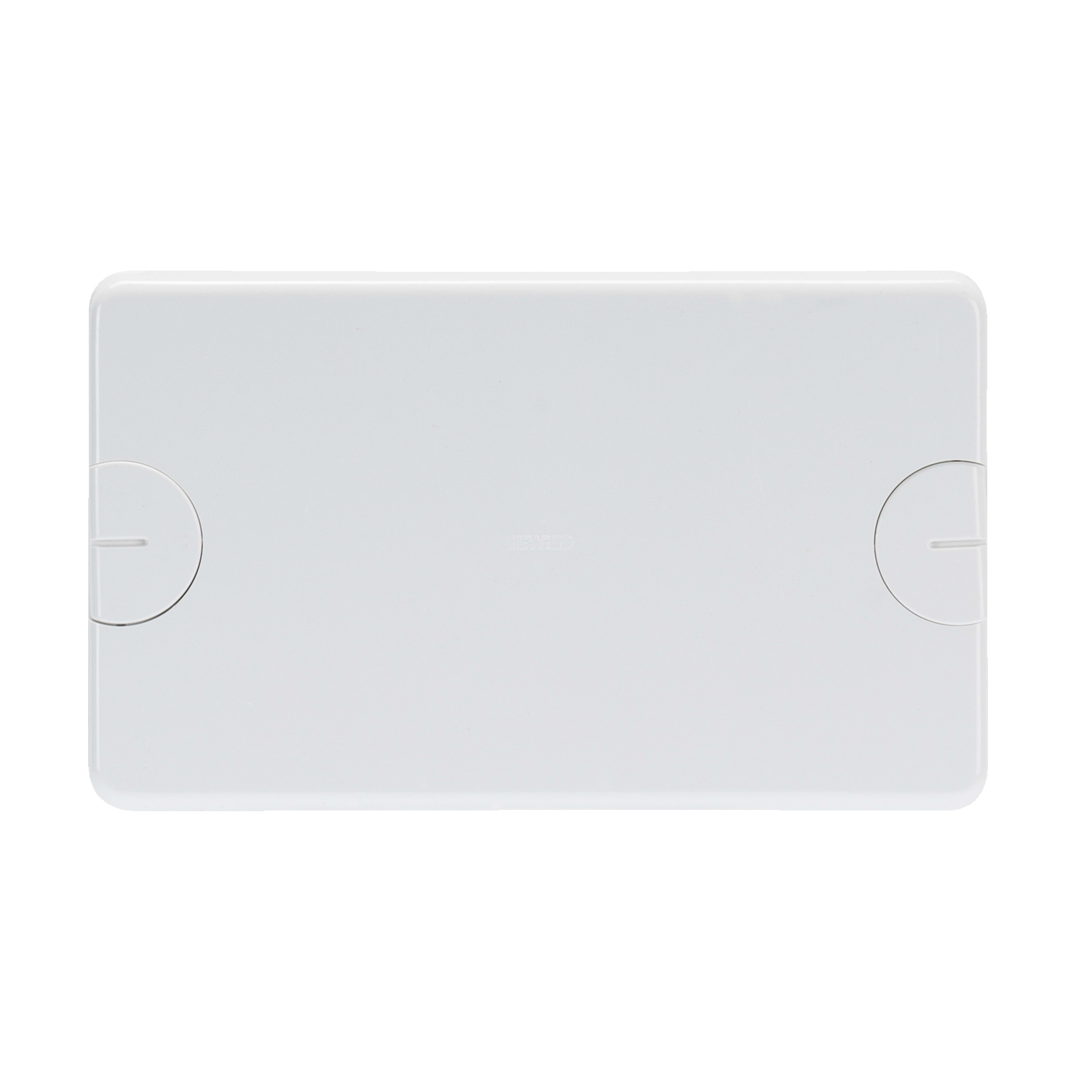 GEWISS - PLACCA CIECA PER SCATOLE RETTANGOLARI DA INCASSO - 6 POSTI (3+3 SOVRAPPOSTI) - A VITE - NERO TONER