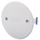 GEWISS - COPERCHIO PER SCATOLE TONDE DA INCASSO - DIAMETRO 65mm - BIANCO - CON GRIFFE