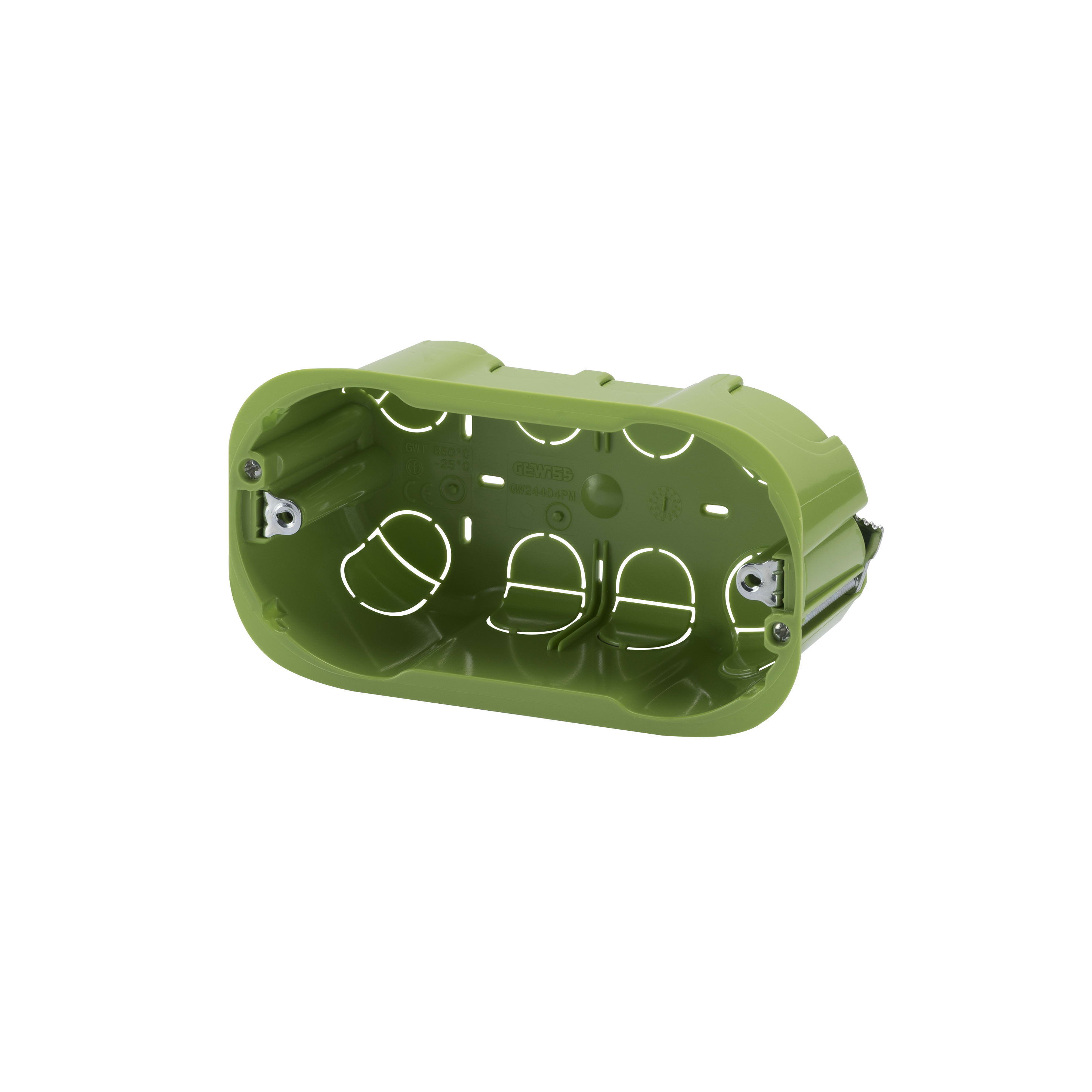 GEWISS - SCATOLA RETTANGOLARE - CON INSERTI DI FISSAGGIO - 4 POSTI - PER PARETI MOBILI - 133x73x50