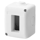 GEWISS - CONTENITORE PER APPARECCHI SYSTEM - PROTETTO - 1 POSTO - GRIGIO RAL 7035 - IP40