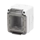 GEWISS - CONTENITORE PER APPARECCHI SYSTEM - STAGNO - 2 POSTI - GRIGIO RAL 7035 - IP65