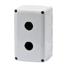 GEWISS - CONTENITORE VUOTO PER PULSANTI, COMANDI E SEGNALATORI - 2 POSTI - DIAMETRO 22mm - COPERCHIO GRIGIO RAL 7035 - IP66