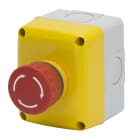 GEWISS - CONTENITORE COMPLETO DI OPERATORE - 1 POSTO - 1NA 1NC- PULSANTE EMERGENZA - IP66