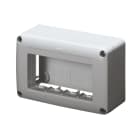 GEWISS - SCATOLA PORTAPPARECCHI SYSTEM - 4 POSTI - ANTRACITE RAL 7021 - USO BATTISCOPA E CORNICE