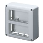 GEWISS - SCATOLA PORTAPPARECCHI SYSTEM - 8 POSTI - BIANCO RAL 9010 - USO BATTISCOPA E CORNICE