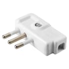 GEWISS - SPINA MOBILE - A 90° - STANDARD ITALIANO - 2P+T 10A 250V ac - TIPO SPA11 - BIANCO