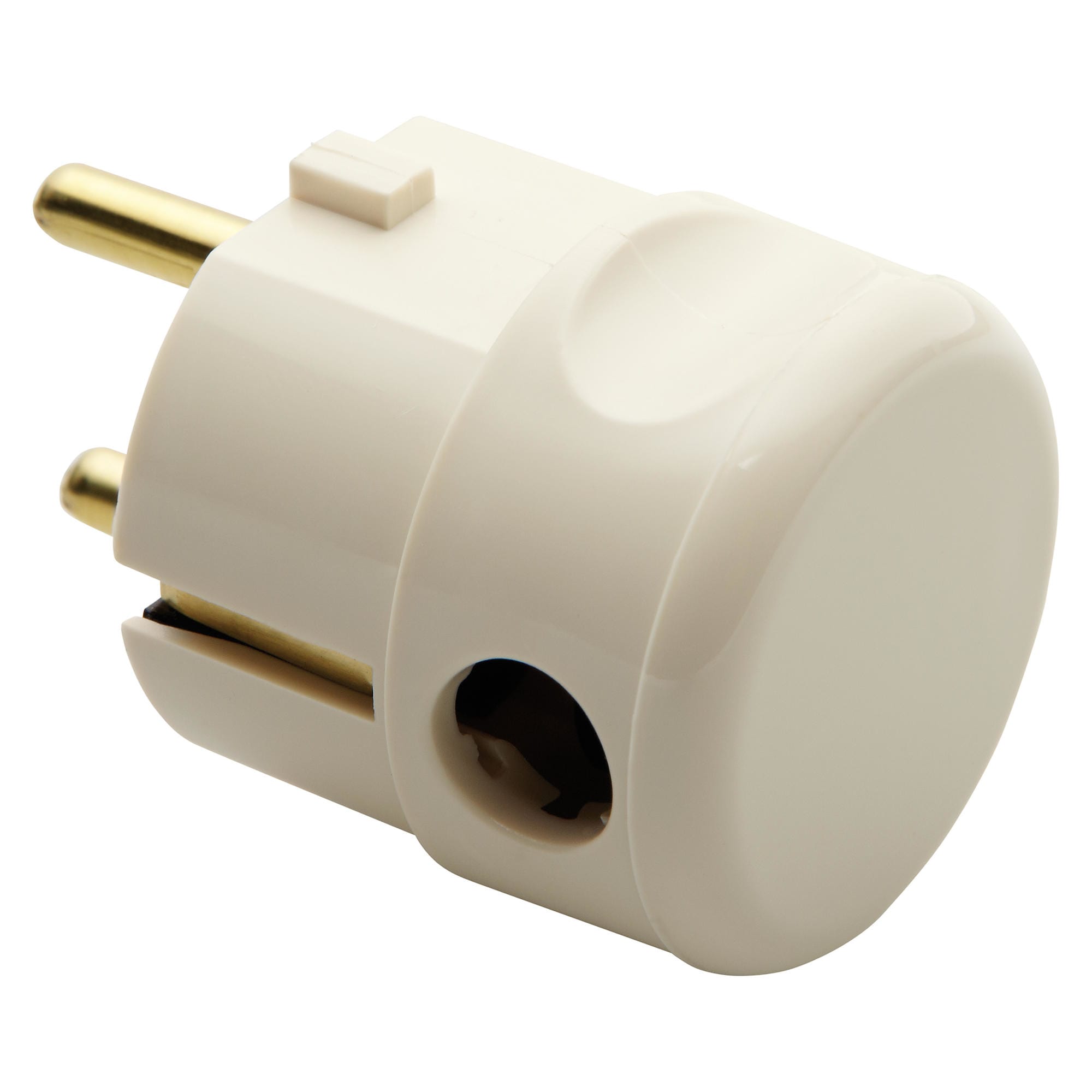 GEWISS - SPINA MOBILE - A 90° - STANDARD TEDESCO/FRANCESE - 2P+T 10/16A 250V ac - BIANCO