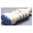 GEWISS - PRESA MOBILE - STANDARD ITALIANO - 2P+T 10A 250V ac - TIPO P11 - BIANCO