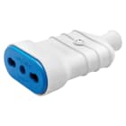 GEWISS - PRESA MOBILE - STANDARD ITALIANO - 2P+T 10- 16A 250V ac - TIPO BIVALENTE P17-11 - BIANCO