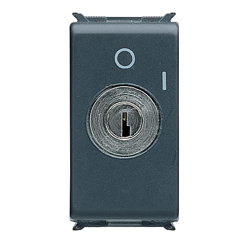 GEWISS - INTERRUTTORE BIPOLARE 250V ac - 10AX - CON CHIAVE - SIMBOLO: 0/1 - 1MODULO - PLAYBUS