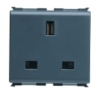 GEWISS - PRESA STANDARD INGLESE 250V ac - 2P+T 13A - 2 MODULI - PLAYBUS