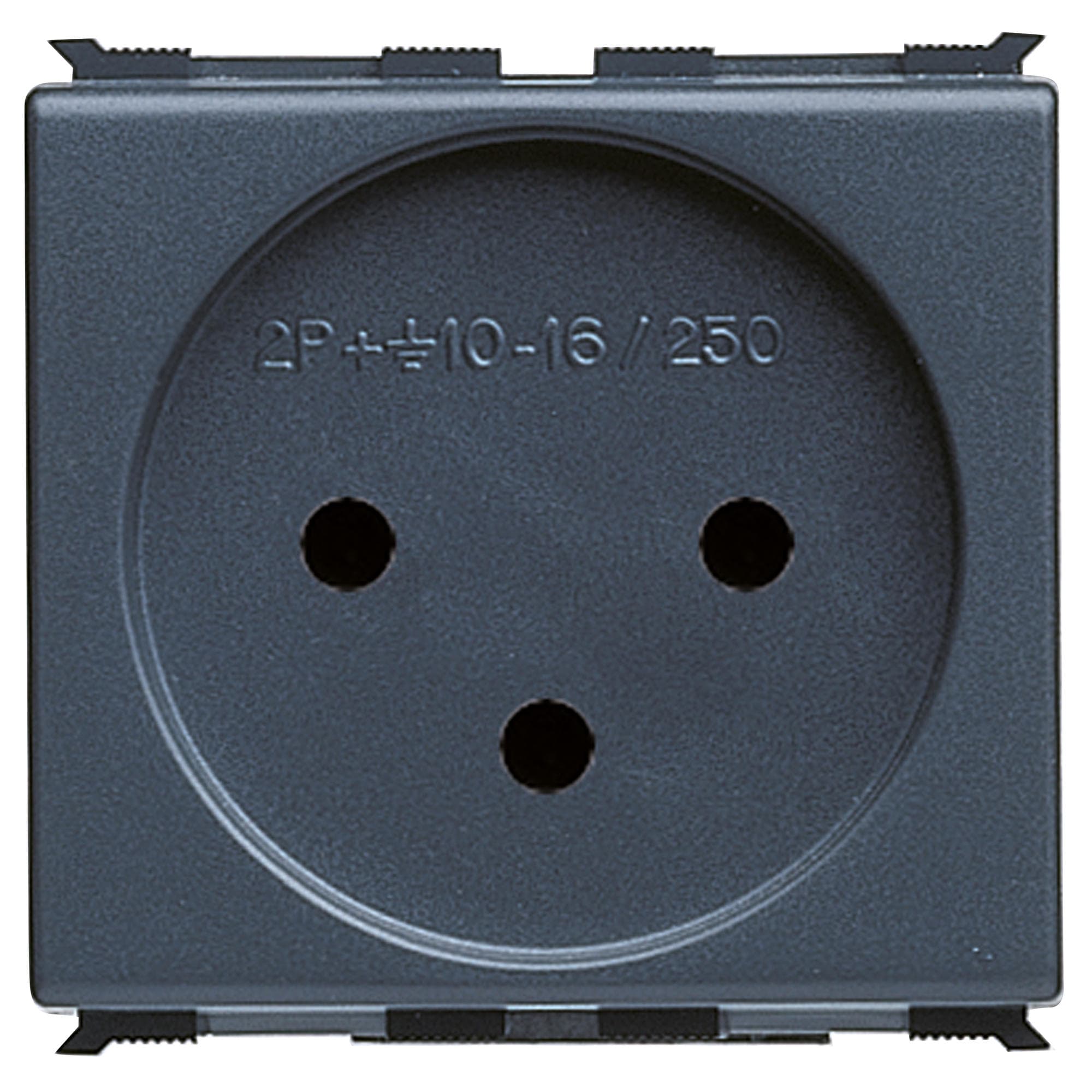 GEWISS - PRESA STANDARD ISRAELIANO 250V ac - 2P+T 16A - 2 MODULI - PLAYBUS