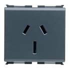 GEWISS - PRESA STANDARD AUSTRALIANO 250V ac - 2P+T 10A - 2 MODULI - PLAYBUS