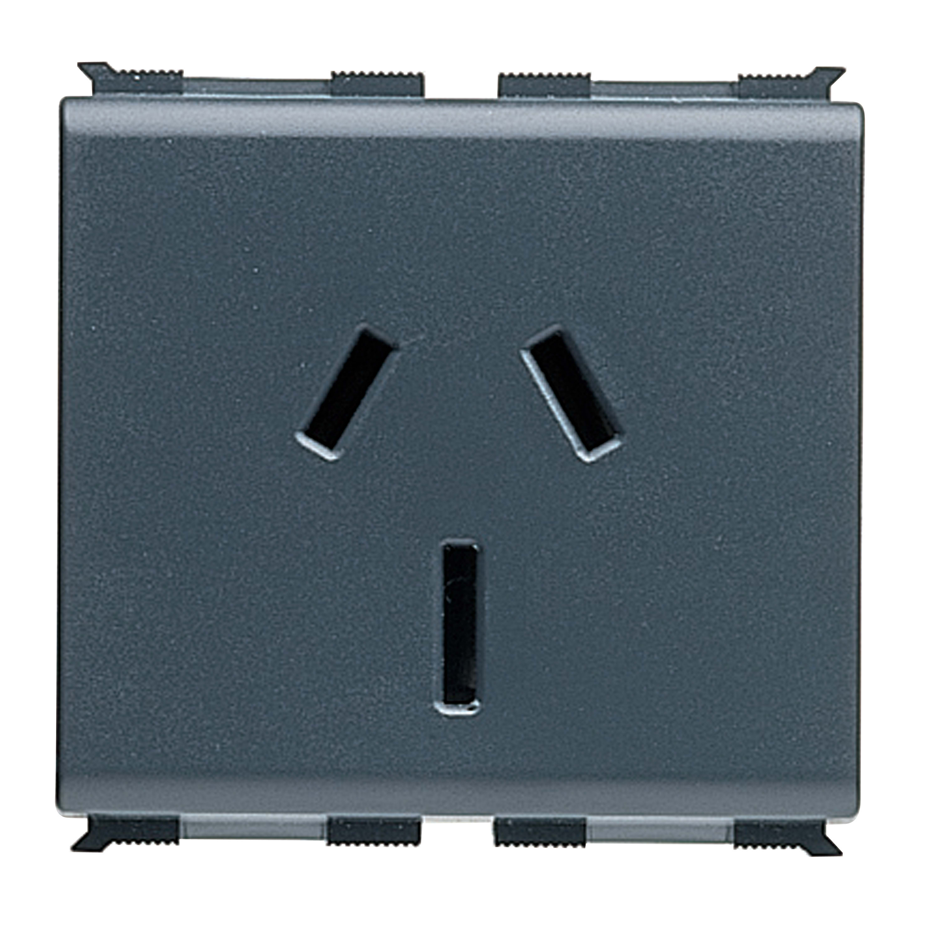 GEWISS - PRESA STANDARD AUSTRALIANO 250V ac - 2P+T 10A - 2 MODULI - PLAYBUS