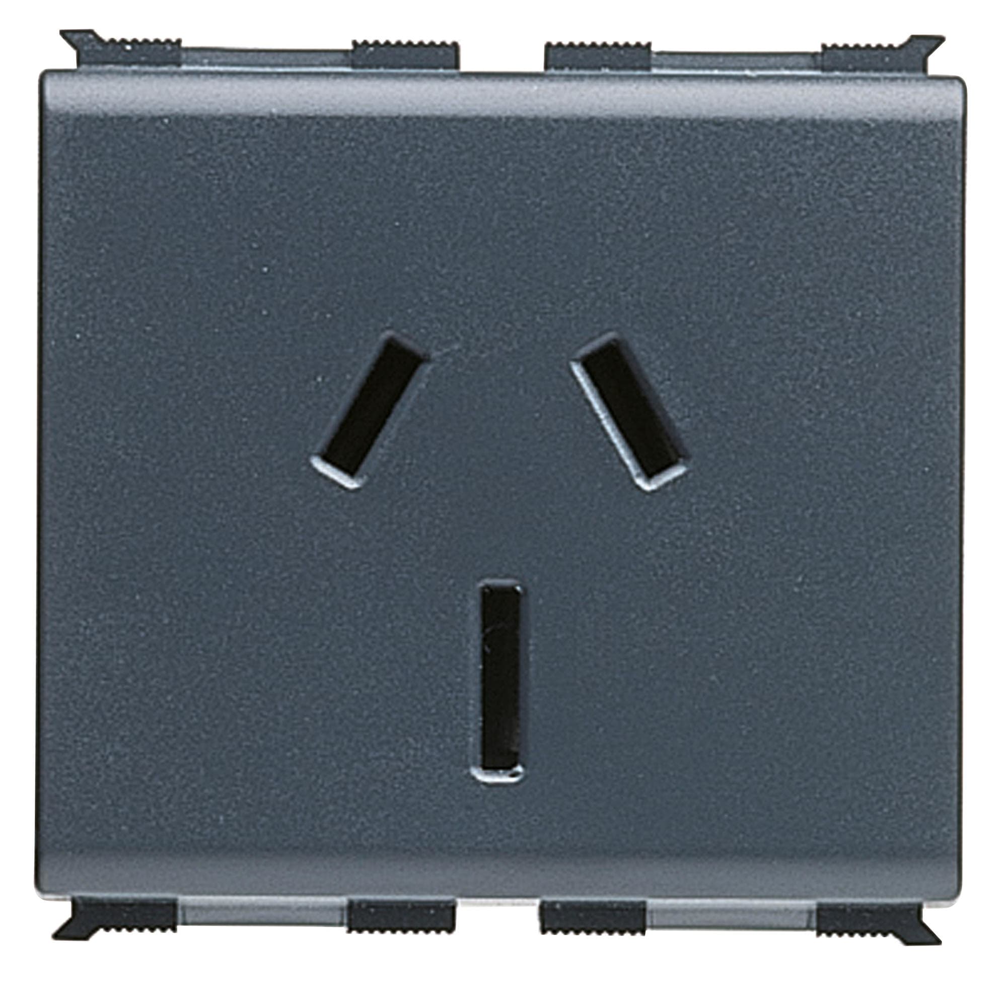 GEWISS - PRESA STANDARD AUSTRALIANO 250V ac - 2P+T 15A - 2 MODULI - PLAYBUS