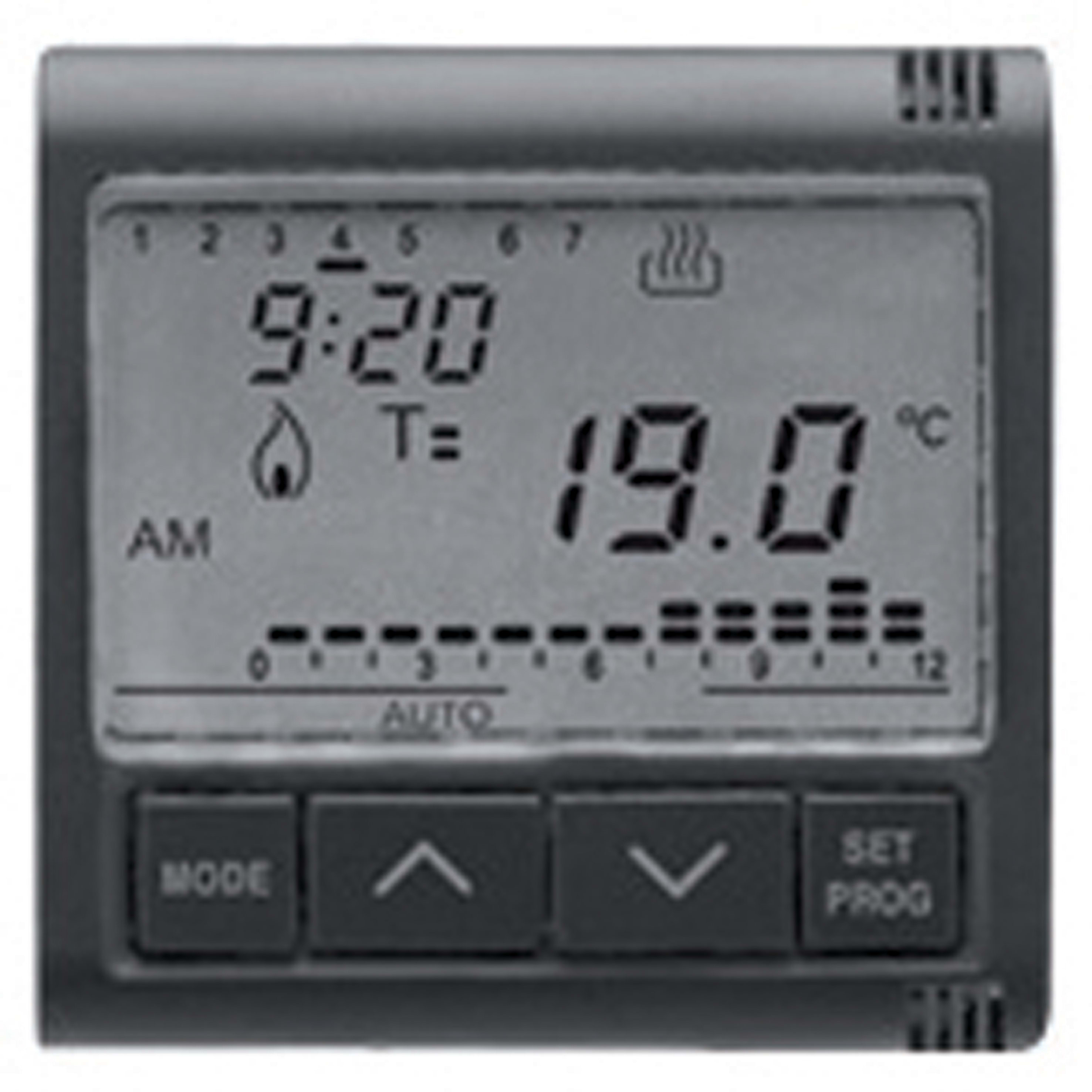 GEWISS - CRONOTERMOSTATO GIORNALIERO/SETTIMANALE - 230V ac - 50/60HZ - 2 MODULI - PLAYBUS