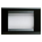 GEWISS - PLACCA PLAYBUS - IN TECNOPOLIMERO - FINITURA LUCIDA - 3 POSTI - NERO TONER - PLAYBUS