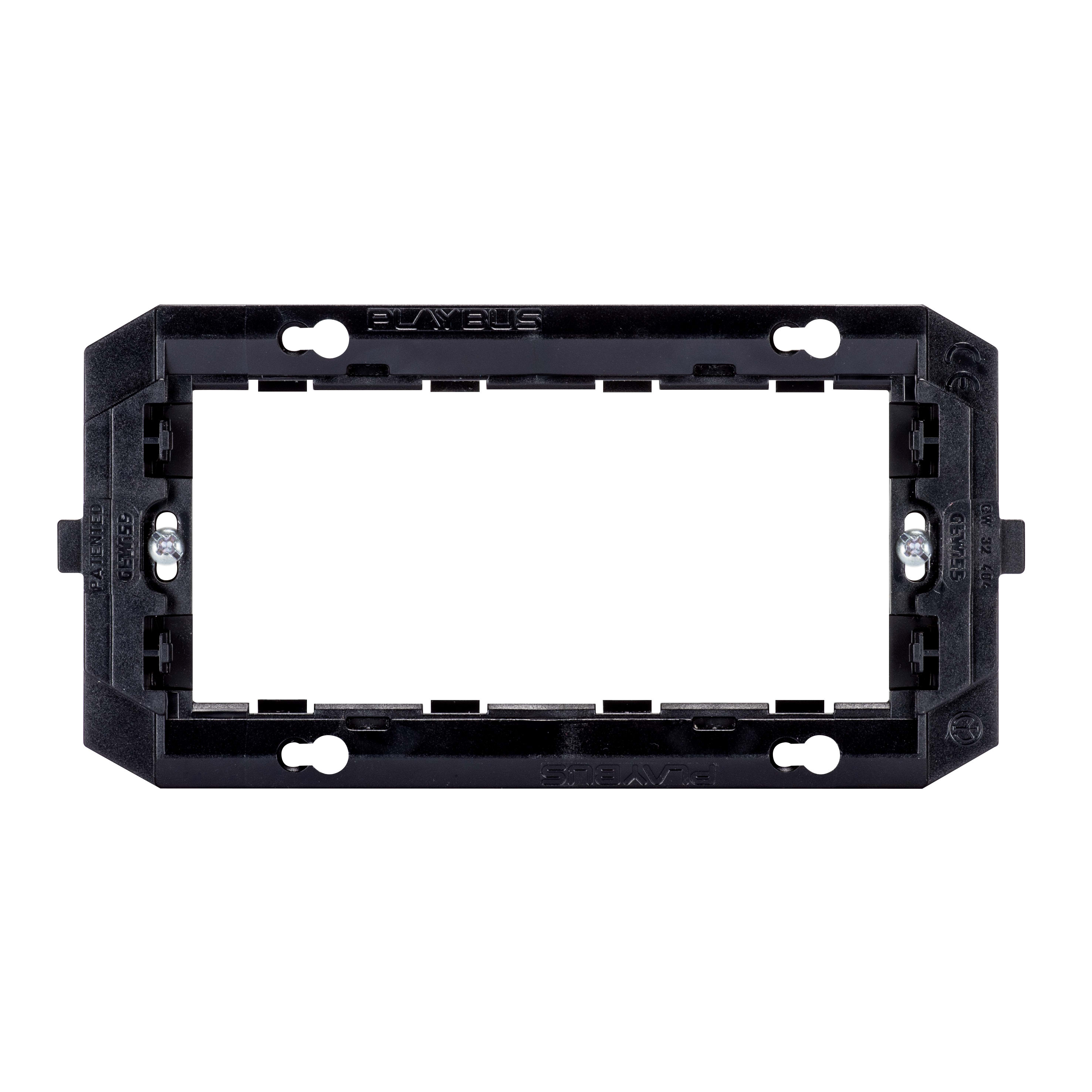 GEWISS - SUPPORTO IN MATERIALE ISOLANTE PER INSTALLAZIONE PLACCHE PLAYBUS/PLAYBUS YOUNG - 4 POSTI - BLU - PLAYBUS