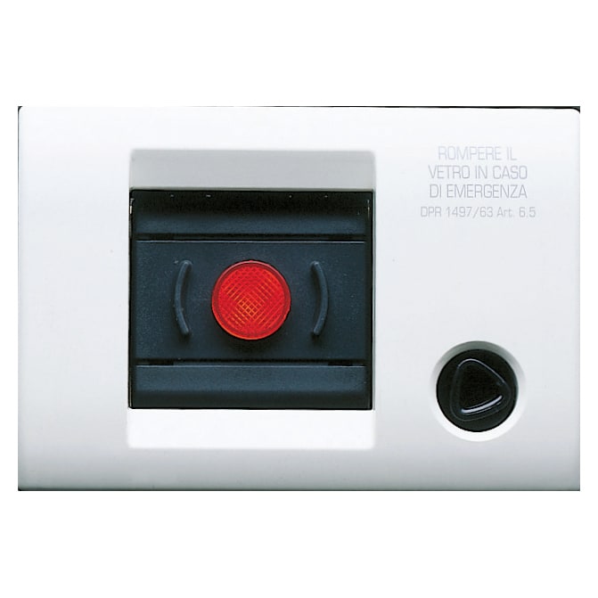 GEWISS - PLACCA AUTOPORTANTE PER ASCENSORE - IP40 - BIANCO - PLAYBUS