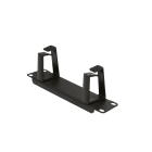 GEWISS - PANNELLO PASSACAVI 10 - 2 ANELLI - 1U - NERO