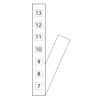 GEWISS - STRISCIA ADESIVA NUMERATA - QUADRI E ARMADI