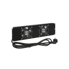 GEWISS - UNITA' DI VENTILAZIONE - ARMADI PAVIMENTO 19'' - 2 VENTOLE E TERMOSTATO - NERO